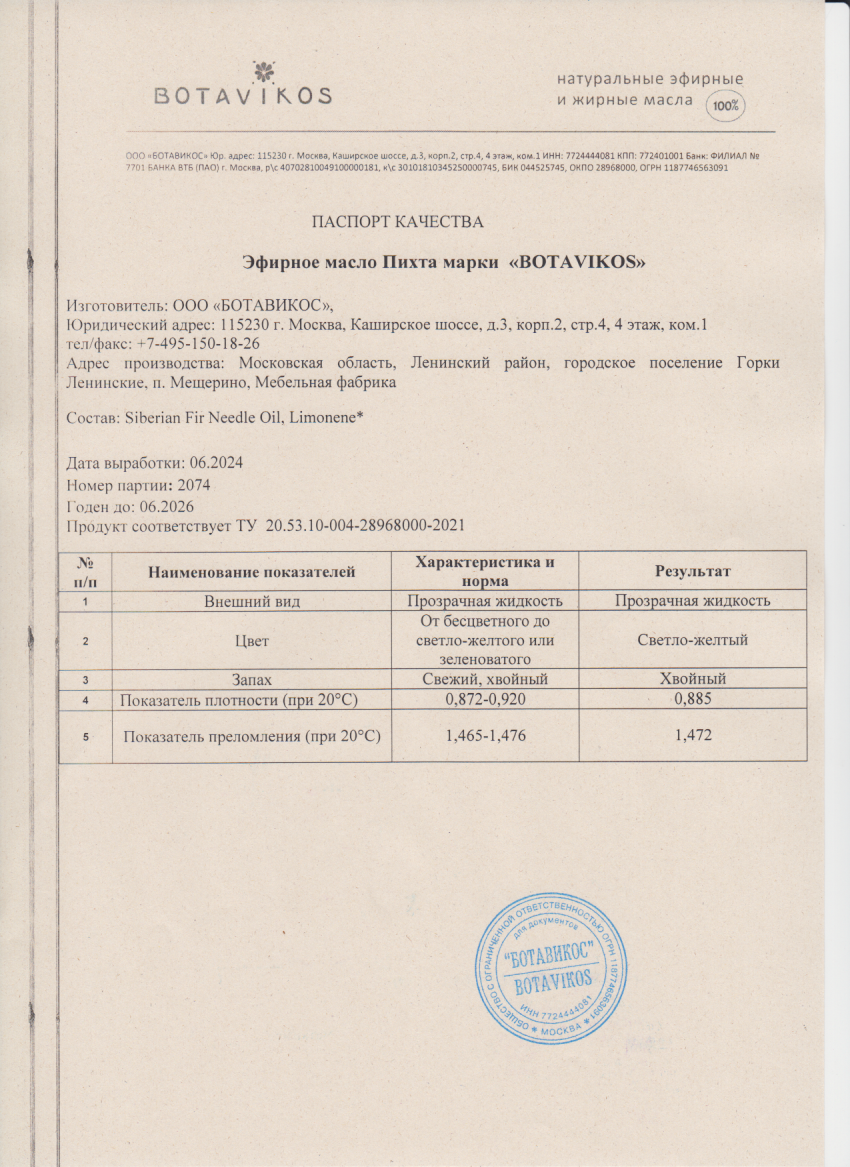 Паспорт №062024